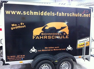 Schmiddels Fahrschule Beschriftung durch MSWerbetechnik by Marcel Schumacher
